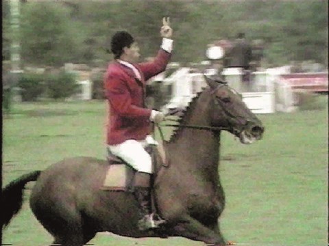 Hickstead Four-Timers: Harvey Smith and the v-sign